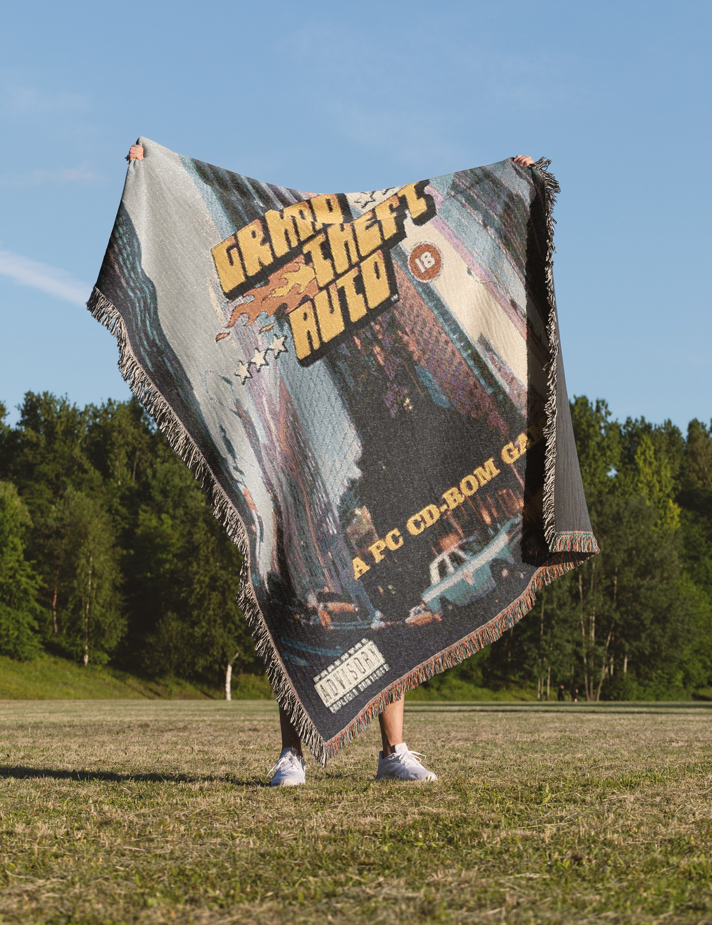 Retro GTA Woven Blanket